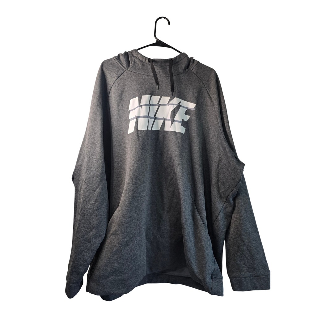 Nike Dri-FIT Therma Hoodie Mens 4XLT Block Graphic Fleece Pullover Sweatshirt